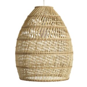 V DÉCor Lantern Basket Weave Bamboo Hanging