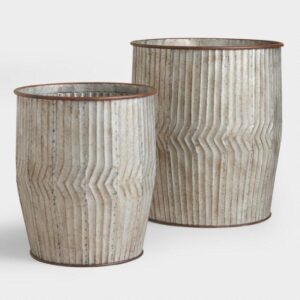 V DÉCor Bucket Wm Metal (Large)