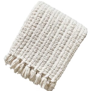 V DÉCor Throw Basketweave Ivory
