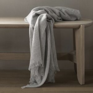 V DÉCor Throw Cheveron Grey
