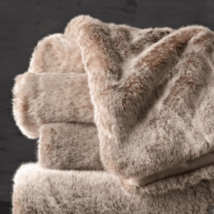 V DÉCor Throw Rh Fur Faun