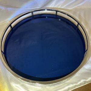 V Decor Ves Tray Lacquer Round Navy