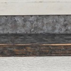 V Decor Ves Tray Pewter Chloe 8"X16"