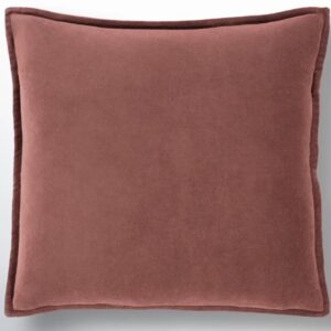 V Pillow Brick Red Cotton