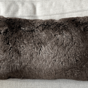 V Pillow Fur Lumber Rh Brown