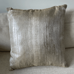 V Pillow Grasscloth Lined Gold