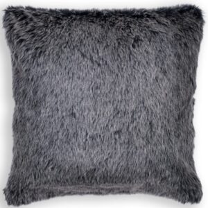 V Pillow Grey Tassle Silver
