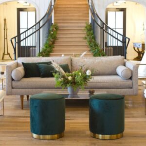 V Pillow Lumbar Emerald Green