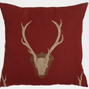 V Pillow Red Antler