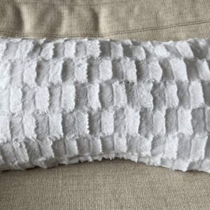 V Pillow Ruched Lumbar White