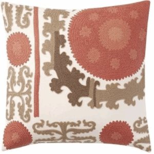 V Pillow Saffron Paisley