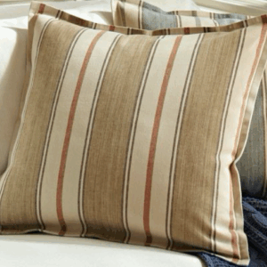 V Pillow Saffron Striped