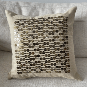 V Pillow Sequin Gold