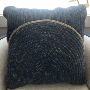 V Pillow Woven Arches Graphite