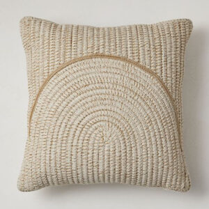 V Pillow Woven Arches Natural