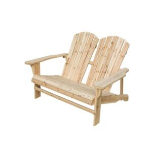 V Chair Adirondack Love Seat Natural