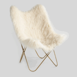 V Chair Butterfly Fur