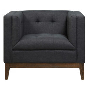 V Chair Silver Arm Navy