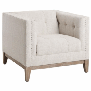 V Chair Tufted Taupe