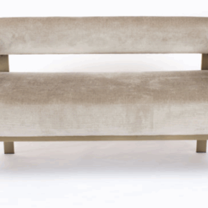 V Chair Velvet Loveseat