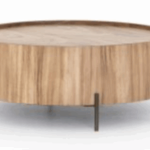 V Table Coffee Lunas Wood Drim Round