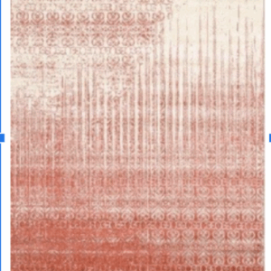 V Area Rug Diamond Red