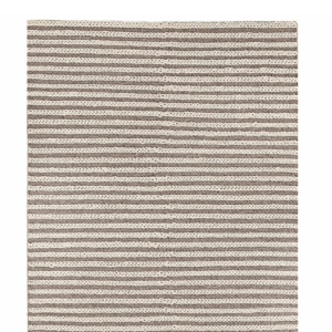 V Area Rug Stripe Ivory And Taupe