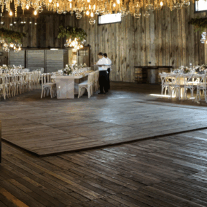 V Dance Floor Reclaimed Wood -Brown
