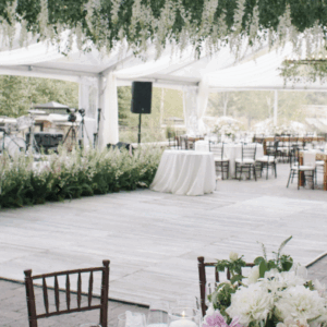 V Dance Floor Reclaimed Wood -White